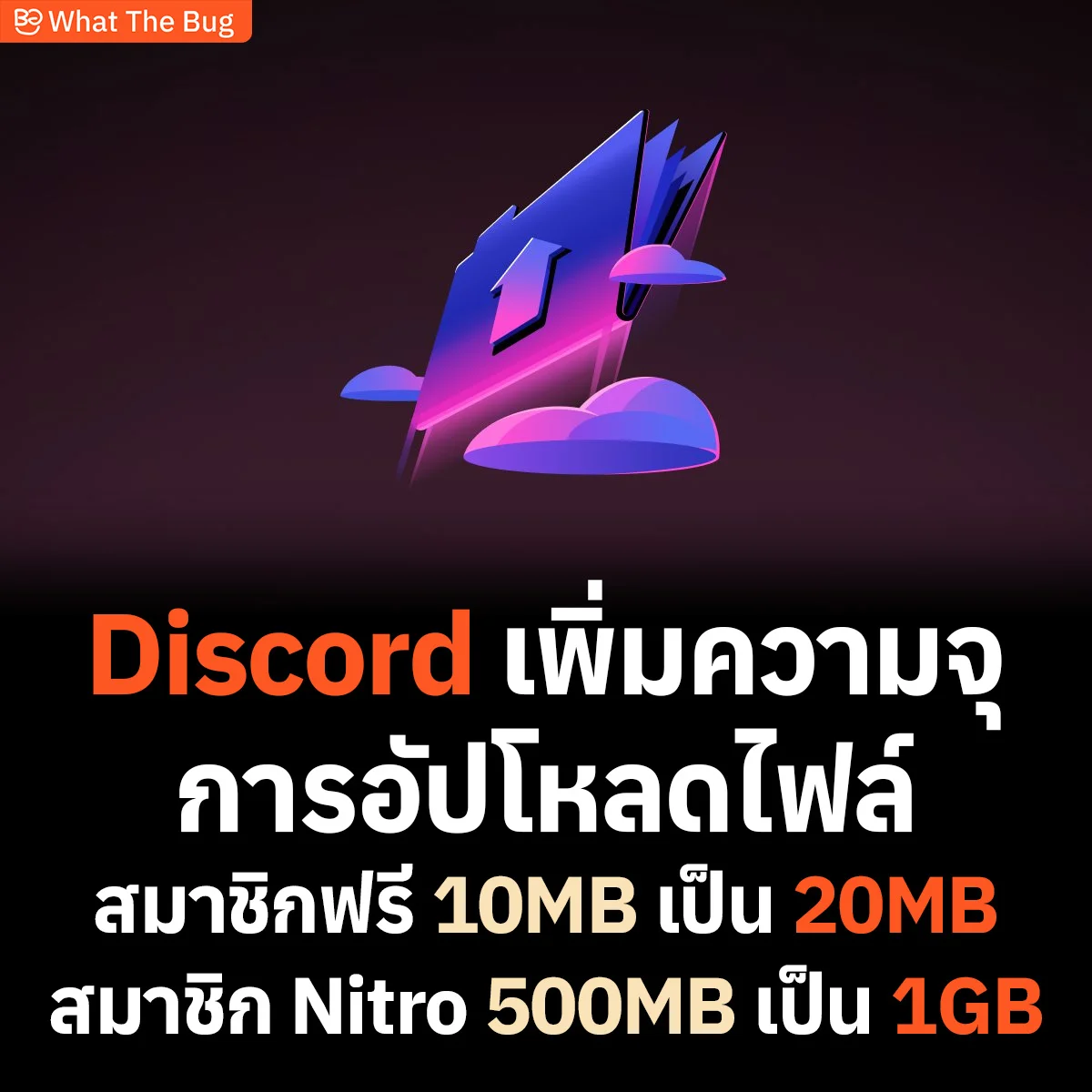 Discord เพิ่มขีดจำกัดอัปโหลดไฟล์สำหรับสมาชิก Nitro เป็น 1GB